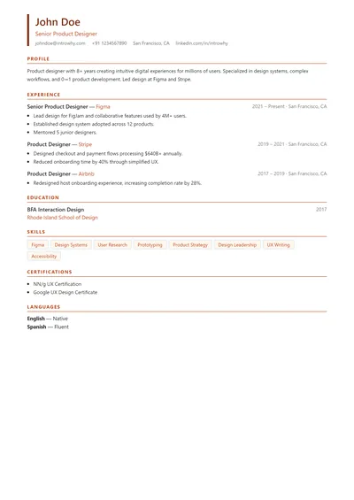 classic-08-conservative-modern resume template preview