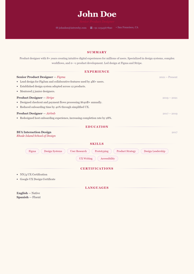 Soft Watercolor resume template