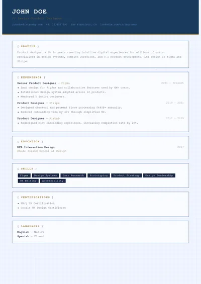 creative-07-blueprint-grid resume template preview